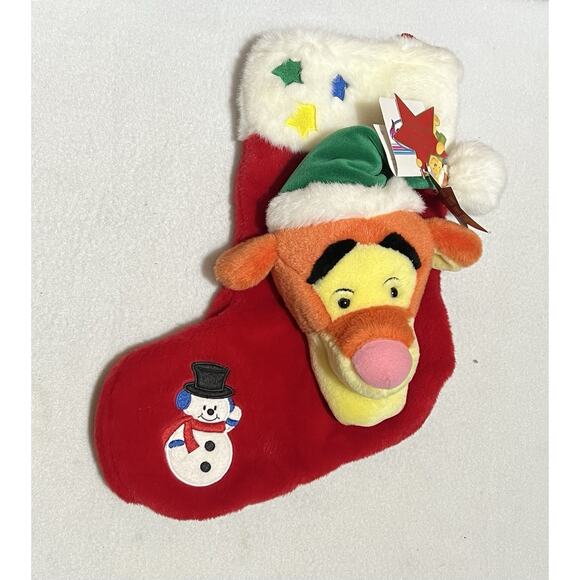 Disney Winnie The Pooh 1999 Tigger Singing Christmas Stocking New With Tags - Picture 1 of 7